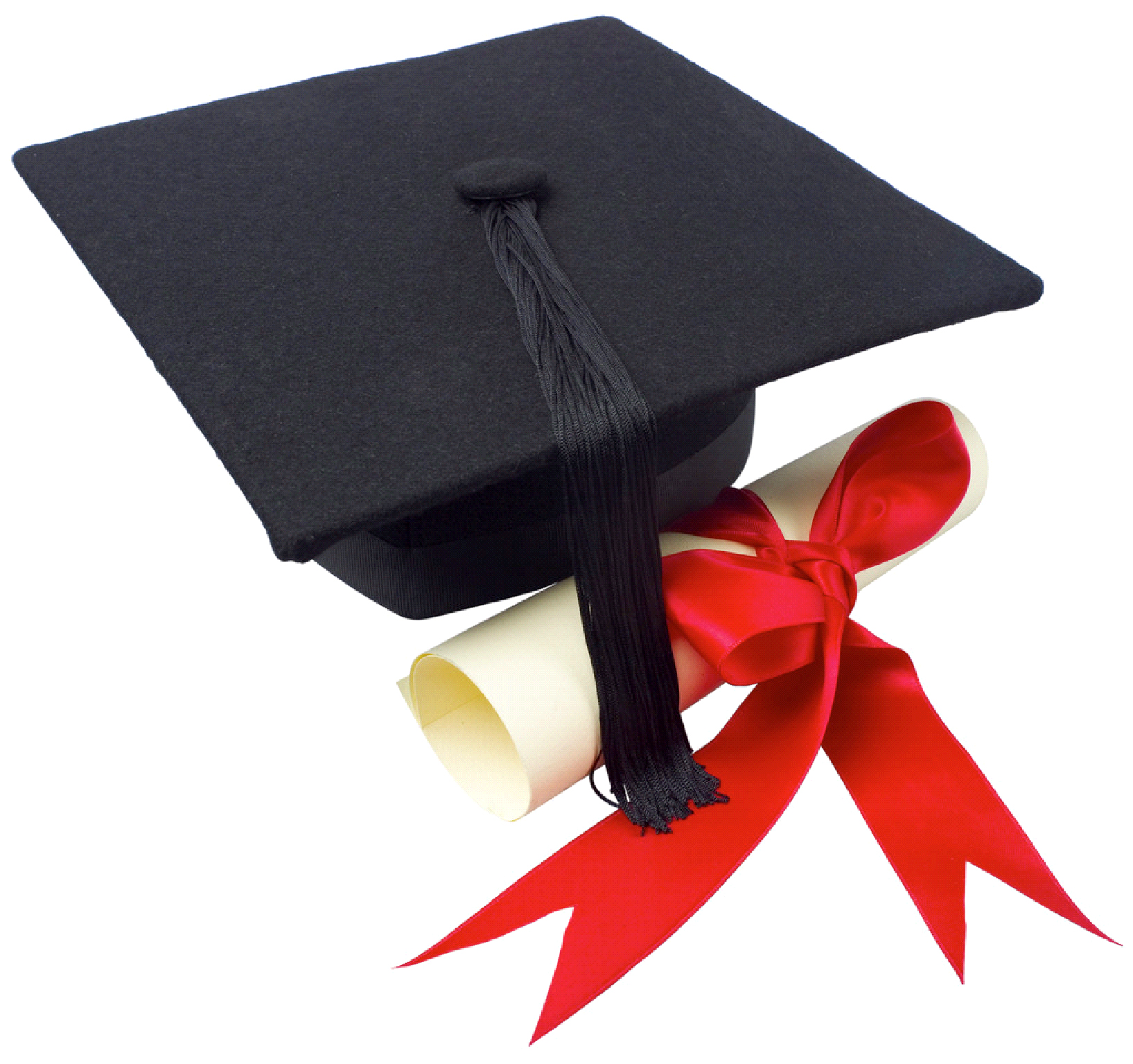  graduation cap and diploma